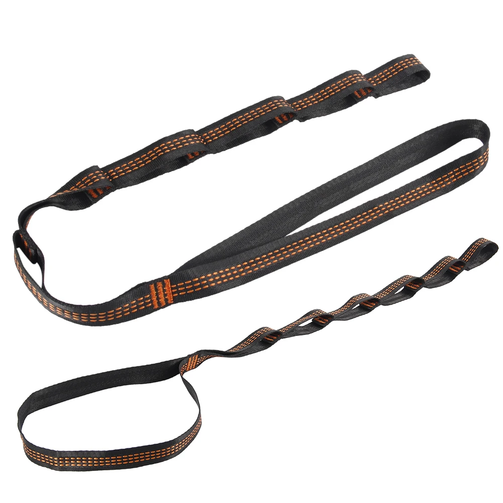2/4Pcs Hammock Straps Special Reinforced Polyester Straps For Outdoor Camping Black Hammock Straps High Load-bearing Rope Strap