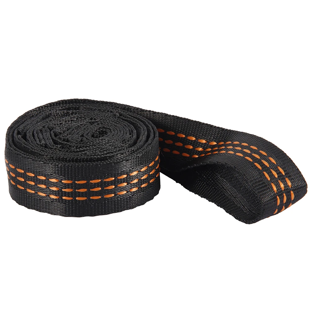 2/4Pcs Hammock Straps Special Reinforced Polyester Straps For Outdoor Camping Black Hammock Straps High Load-bearing Rope Strap
