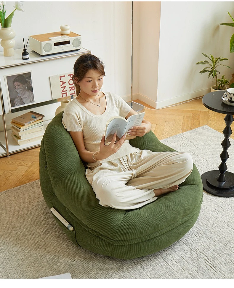 Comfort Bean Bag Sofa Living Room 1-person Sofa Lazy Chair Relaxing Bedroom Pouf Adult Children Cheap Sofas Frameless Furniture