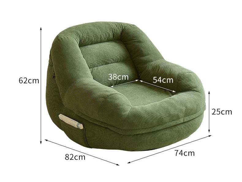Comfort Bean Bag Sofa Living Room 1-person Sofa Lazy Chair Relaxing Bedroom Pouf Adult Children Cheap Sofas Frameless Furniture