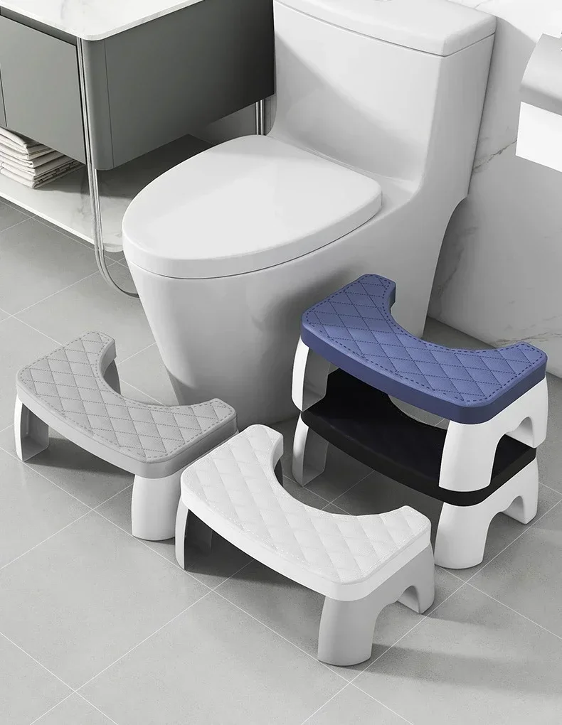 Household Toilet Squatting Stool Removable Non-slip Adult Toilet Seat Portable Thickened Foot Step Stool Bathroom Accessories