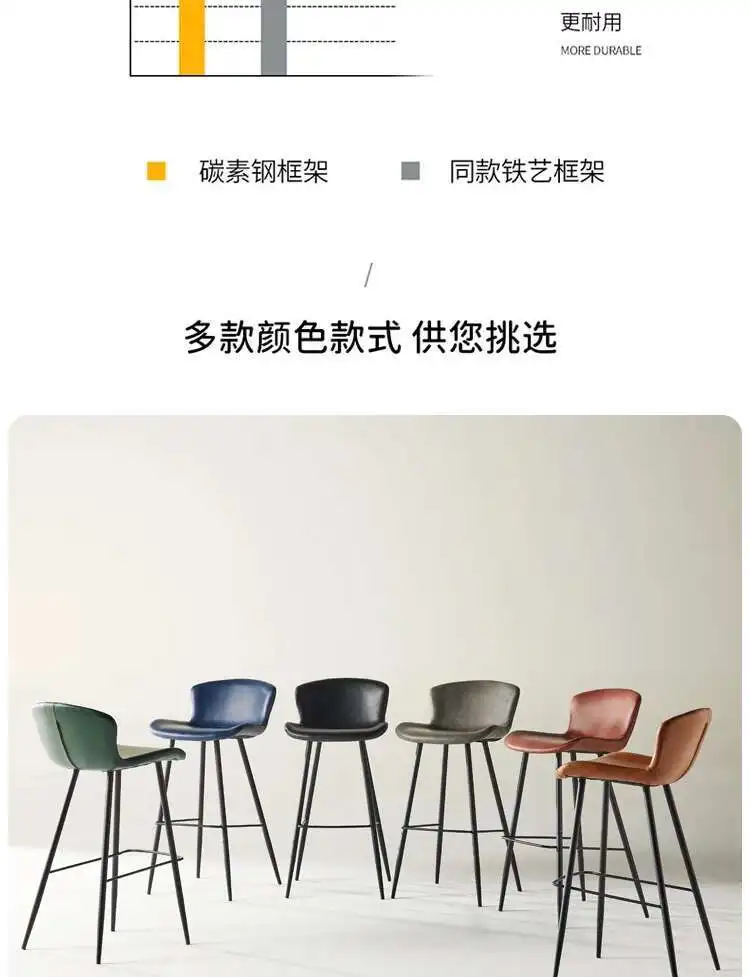 Minimalist Design High Stool Bar Chairs Nordic Office Luxury Swivel Bar Chairs Reception Adjustable Bar Furniture Cadeira LLBC
