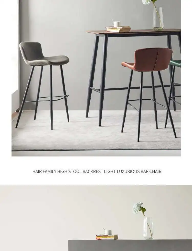 Minimalist Design High Stool Bar Chairs Nordic Office Luxury Swivel Bar Chairs Reception Adjustable Bar Furniture Cadeira LLBC