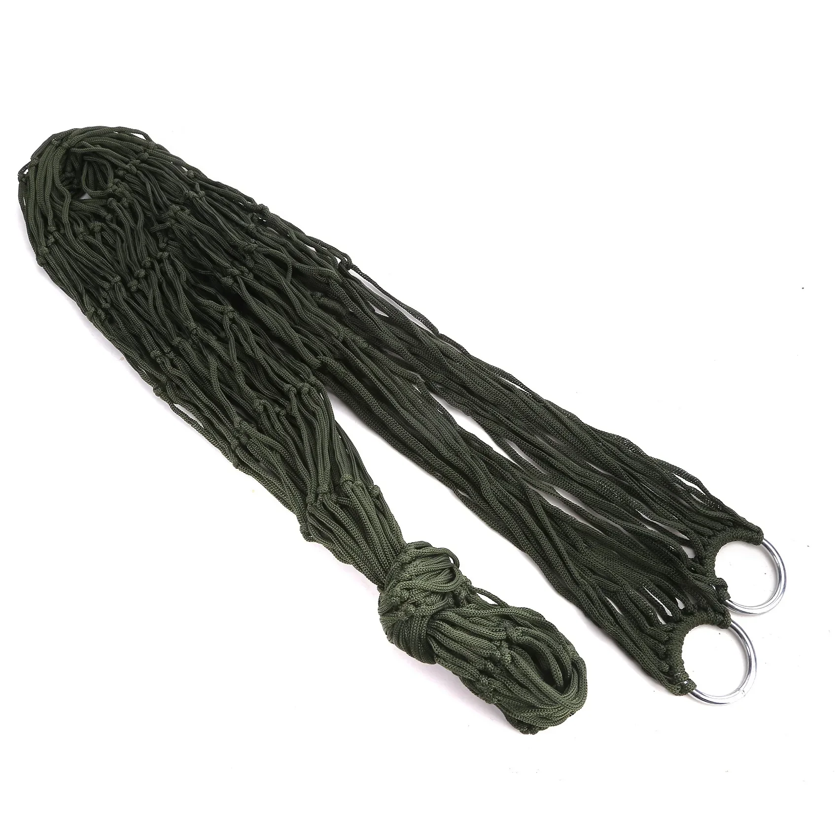 1/3/5PCS Portable Garden Outdoor Thickened Nylon Rope Hammock Indoor Mesh Hammock Portable Simple Hammock Swing Chair Camping