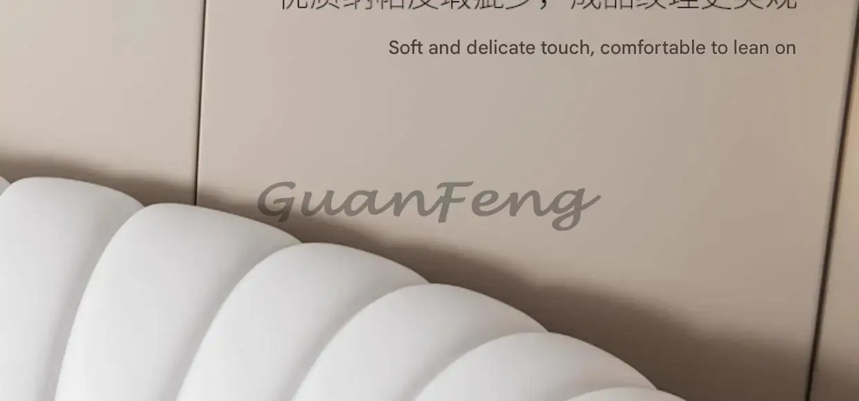 Modern Small Family Bed Round Minimalist Design Double Confortable Bed Wedding Fashionable Light Luxury Muebles Home Furniture
