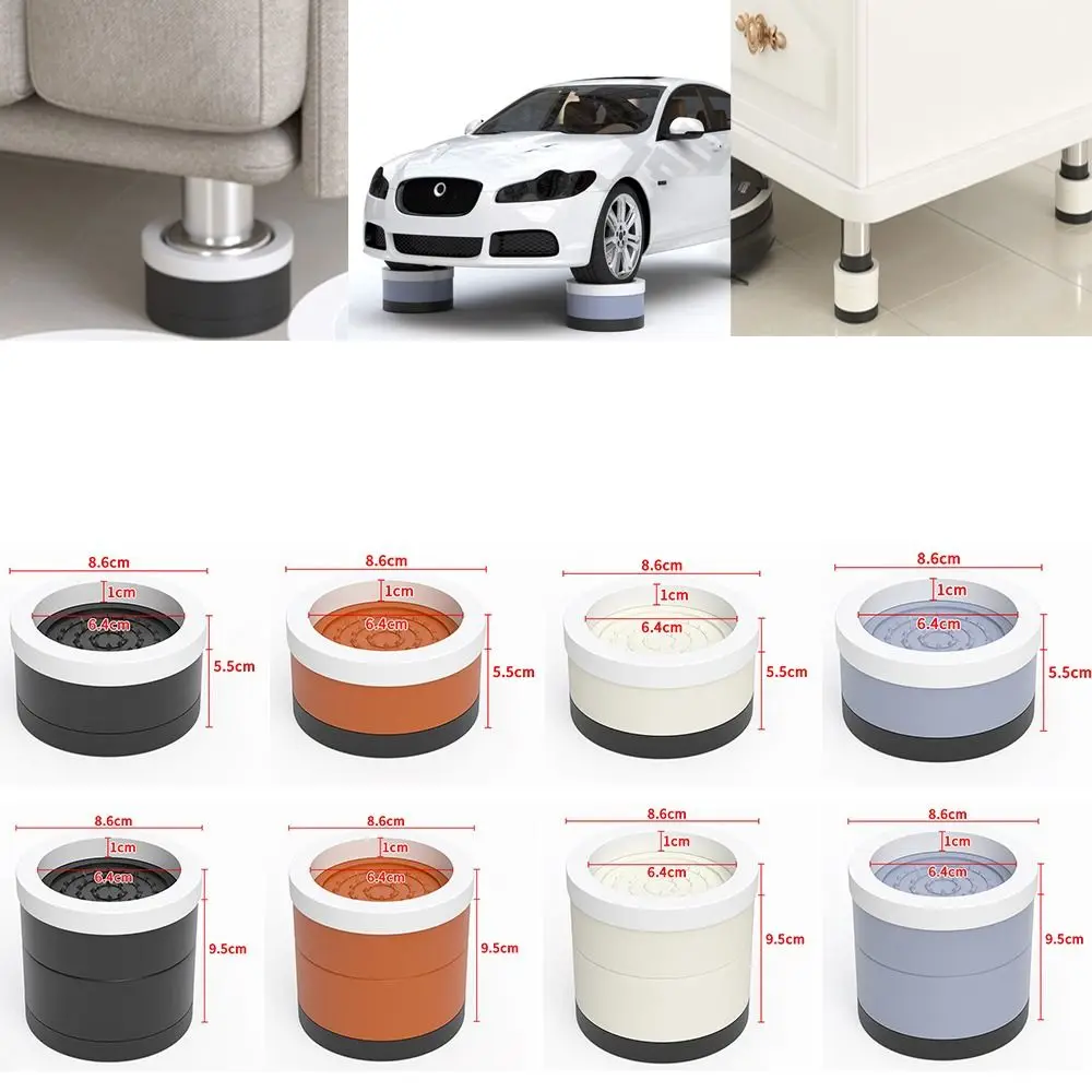 Raise Height Bed Lifts Non-slip Bed Riser Shockproof Legs for Furniture Durable Furniture Booster Anti Vibration Pads