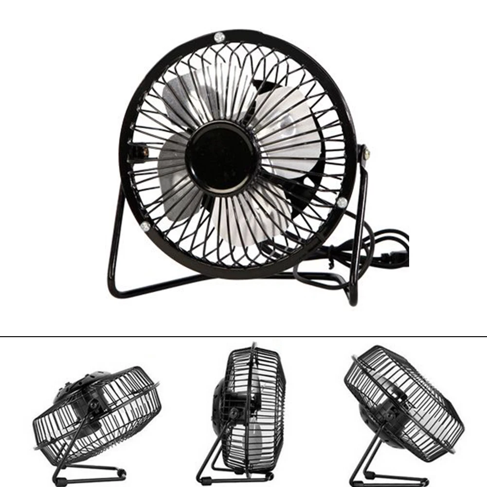 Mini Fan USB Fan 14.5*15cm Black Lightweight Rotatable USB Powered Emergencies And Outdoor Work High Quality Summer