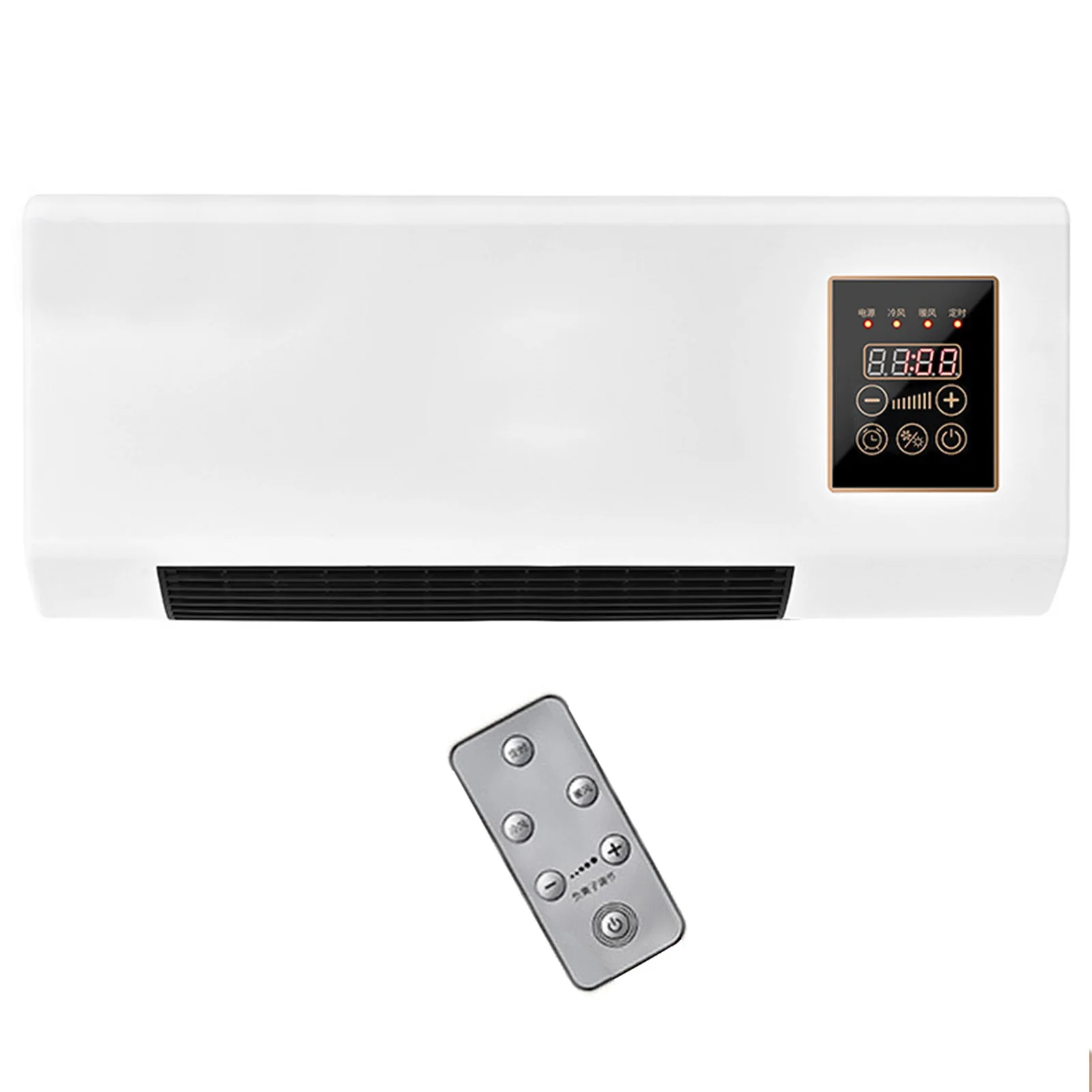 Wall Mounted Air Conditioner Mini Cooling and Heating Air Conditioner with Remote Control for Bedroom Living Room
