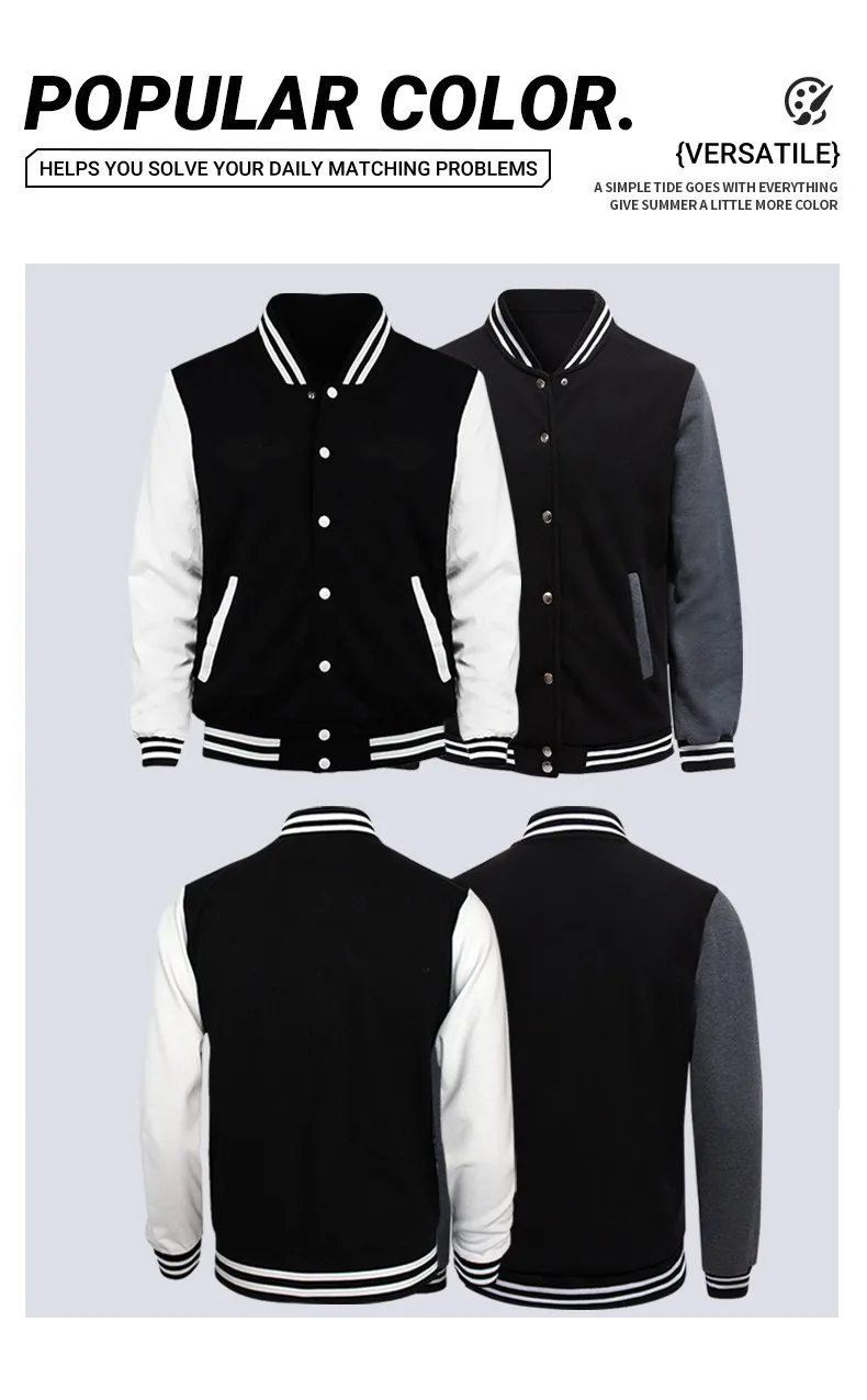 New York Land Of Dreams Capital Of Liberly Baseball Jersey Men Retro Soft Coat Trendy American Jackets Autumn Fleece Men Top