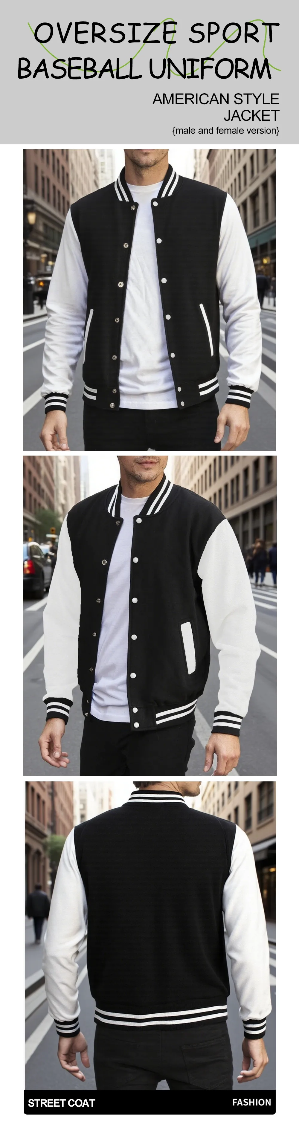 New York Land Of Dreams Capital Of Liberly Baseball Jersey Men Retro Soft Coat Trendy American Jackets Autumn Fleece Men Top