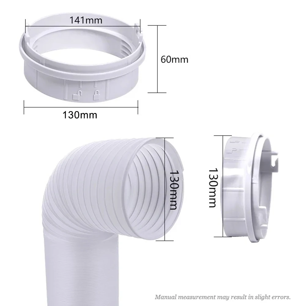 For TCL Air Conditioner Exhaust Duct Connector 130mm Size Made From ABS For Long Lasting Use And Optimal Airflow