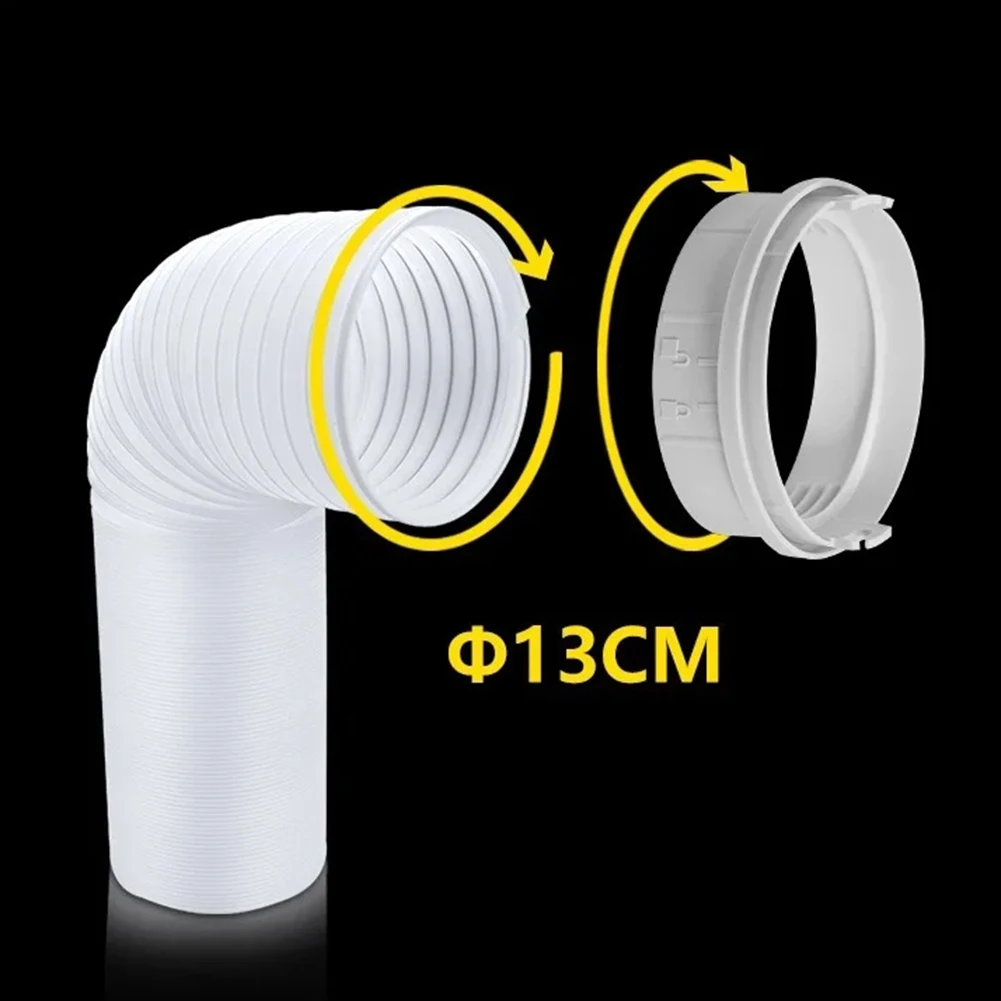 For TCL Air Conditioner Exhaust Duct Connector 130mm Size Made From ABS For Long Lasting Use And Optimal Airflow
