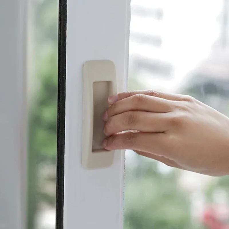 2/4/8Pcs Self Adhesive Sliding Door Handles for Doors Glass Window Cabinet Drawer Wardrobe Handle Push-pull Home Supplies
