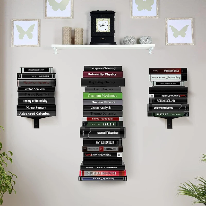 Wall Bookcases Living Room Storage Furniture Bookcase Shelves Modern Metal Multifunction Organizers Bookshelf Creative Design