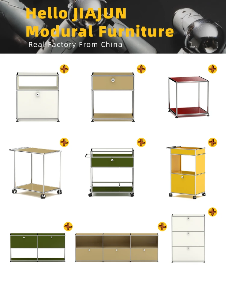 Hot Seller | Bedside Cabinet with Storage | Modular Steel Nightstand with drawer & Shelf | For bedroom Living Room Study Room