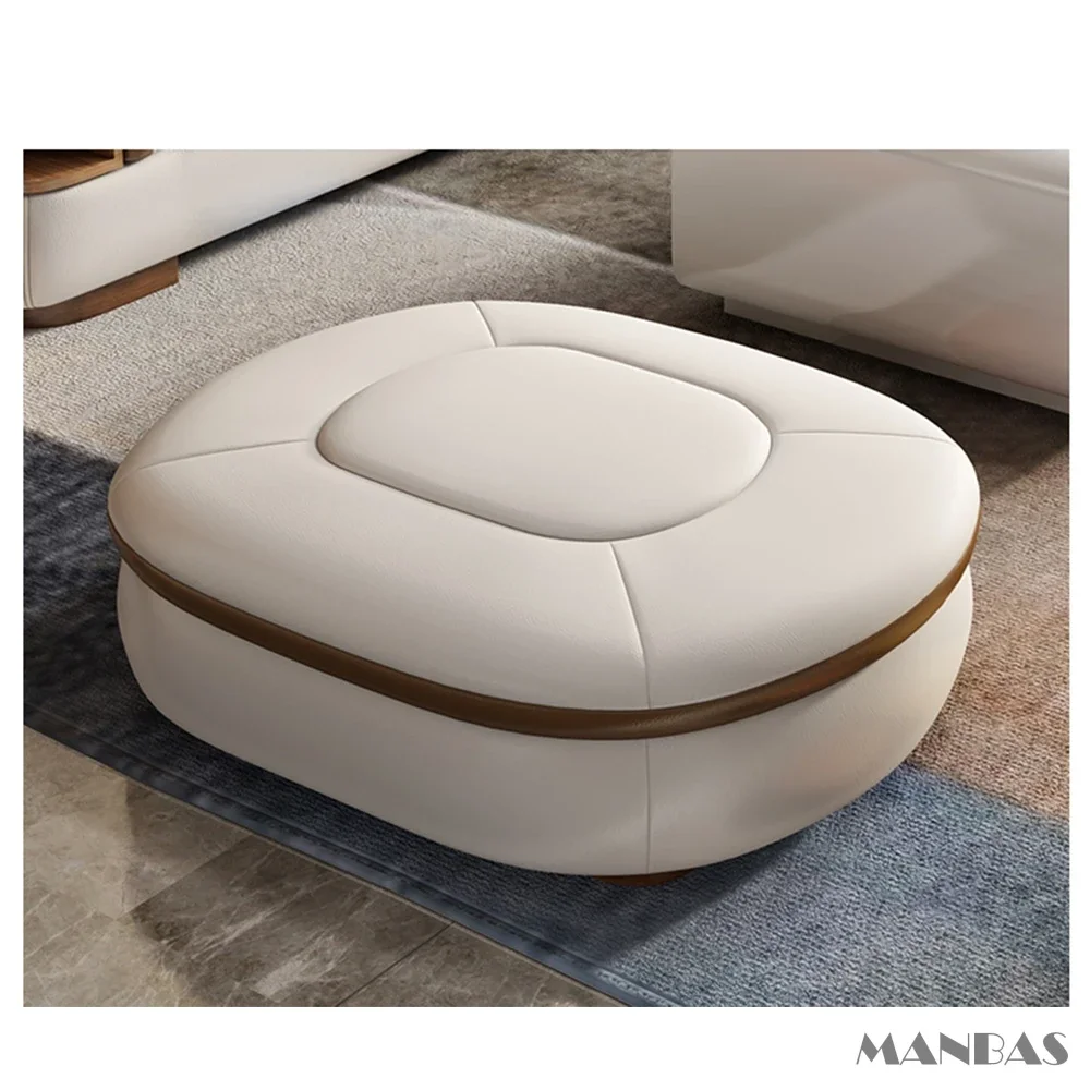 Luxury L-Shaped Genuine Leather Sectional Sofa Sets with USB, Bluetooth Speaker - Linlamlim Living Room Italian Leather Couches