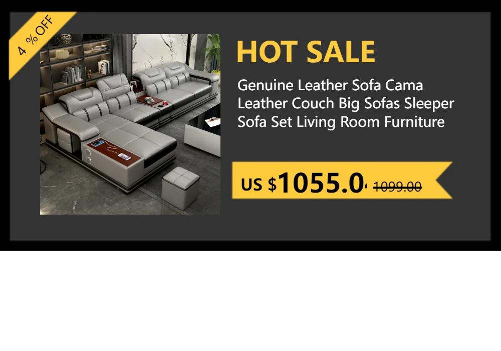 Luxury L-Shaped Genuine Leather Sectional Sofa Sets with USB, Bluetooth Speaker - Linlamlim Living Room Italian Leather Couches