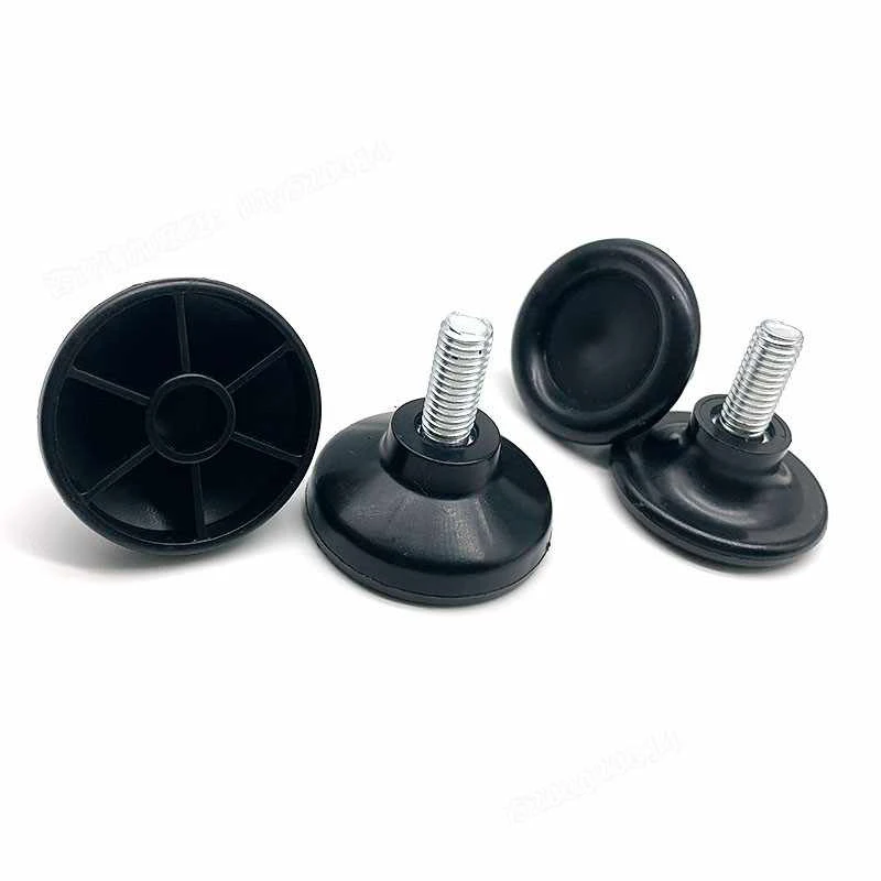 4-50Pcs PP Plastic Adjustable Feet Pad Screw M6 M8 M10 Table Chair Balck Leveling Foot Pad Furniture Leg Anti-shock Protection