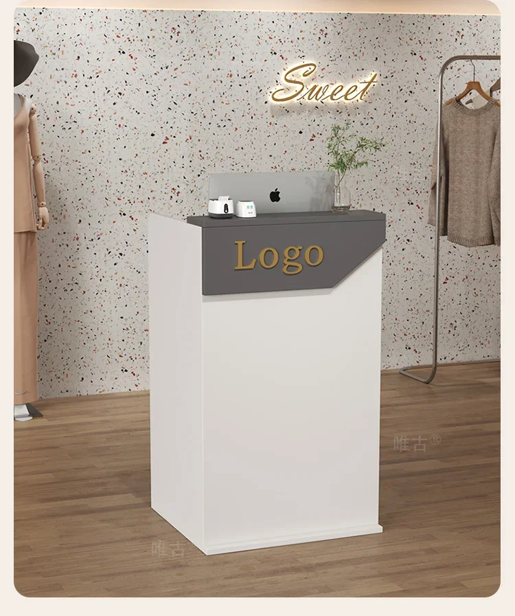 Salon Hairs Reception Desk For Modern Salon Professional Bar Counter Beauty Luxury Simple Resepsiyon Masası Commercial Furniture