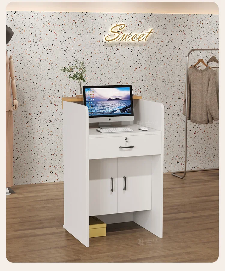 Salon Hairs Reception Desk For Modern Salon Professional Bar Counter Beauty Luxury Simple Resepsiyon Masası Commercial Furniture