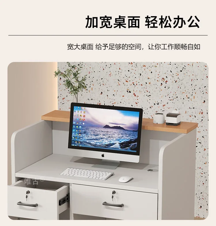 Salon Hairs Reception Desk For Modern Salon Professional Bar Counter Beauty Luxury Simple Resepsiyon Masası Commercial Furniture
