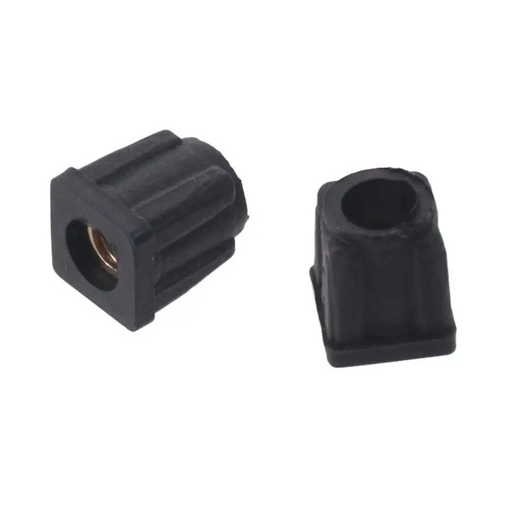 Fashion Square Pipe Plugs Plastic Wihtout M6 Hole Blanking End Caps Adjustable Balance Plug Nut Foot Pad Outside