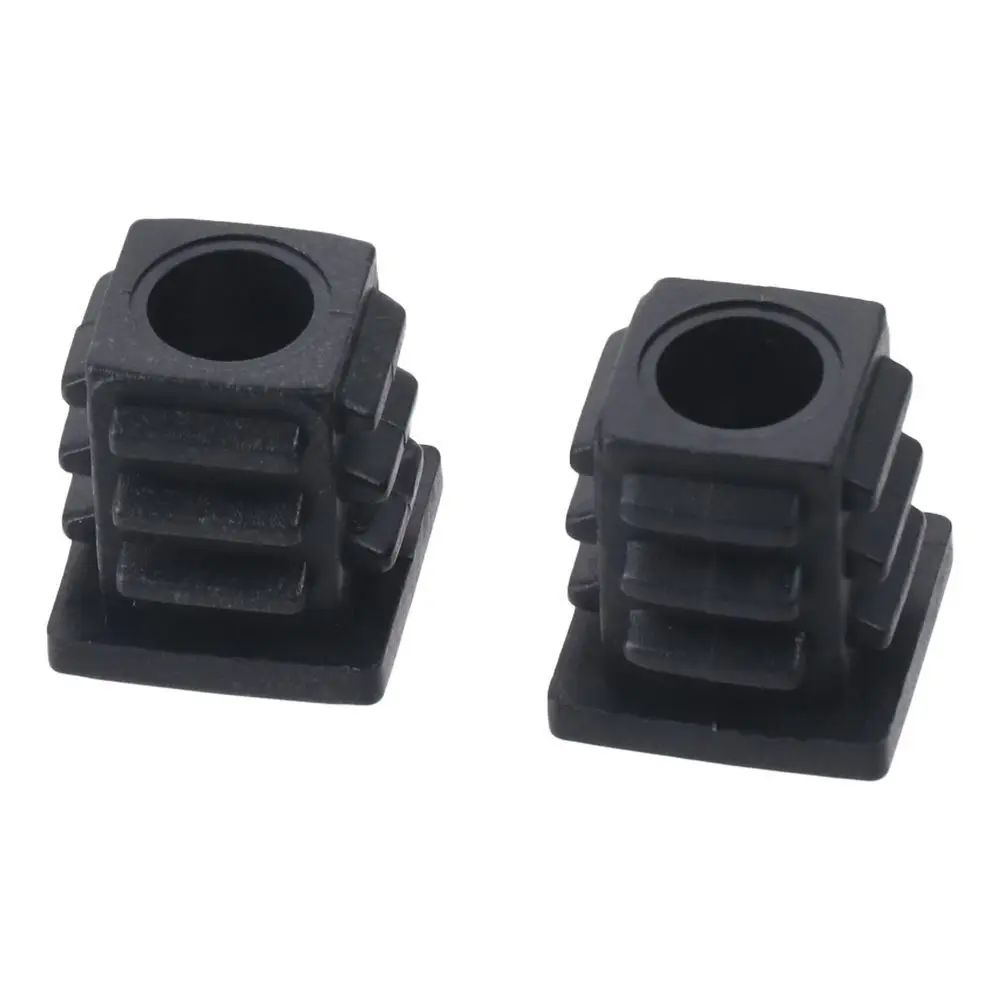 Fashion Square Pipe Plugs Plastic Wihtout M6 Hole Blanking End Caps Adjustable Balance Plug Nut Foot Pad Outside