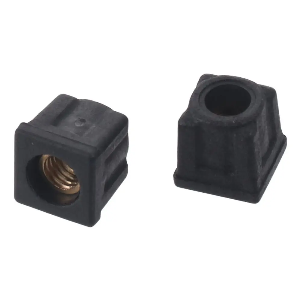 Fashion Square Pipe Plugs Plastic Wihtout M6 Hole Blanking End Caps Adjustable Balance Plug Nut Foot Pad Outside