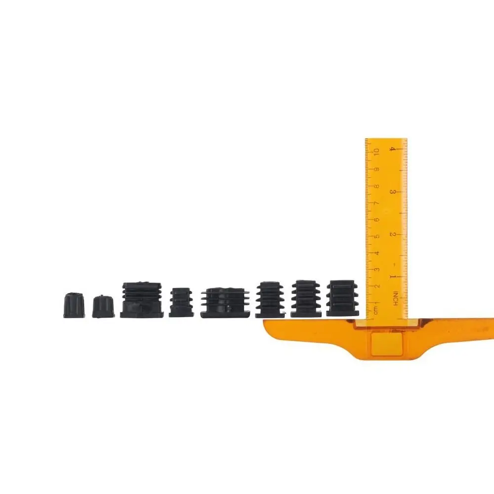 Fashion Square Pipe Plugs Plastic Wihtout M6 Hole Blanking End Caps Adjustable Balance Plug Nut Foot Pad Outside