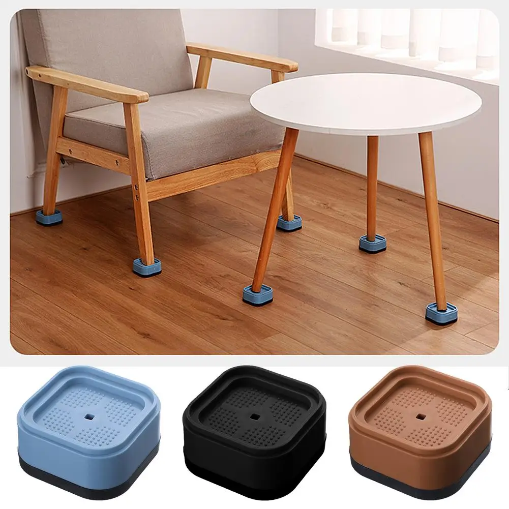 4 Pack Furniture Risers, Anti Slip Pads For Washing Machine Adjustable Bed Risers For Table Desk Couch Chair Sofa Cabinet