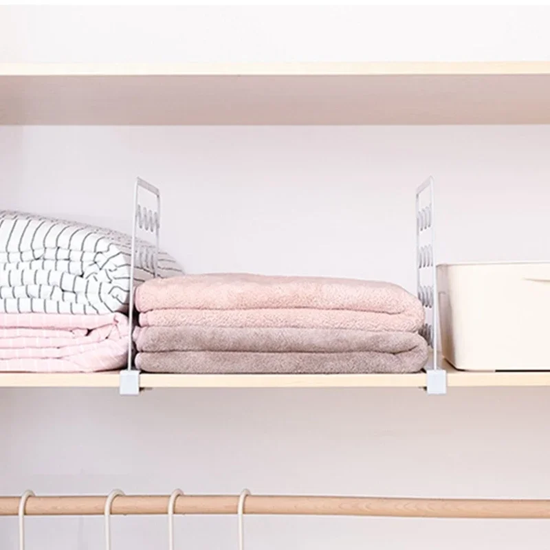 5-Pack Random Color Upgraded Adjustable Wardrobe Shelf Dividers Bedroom Furniture Organizers for Closet Storage