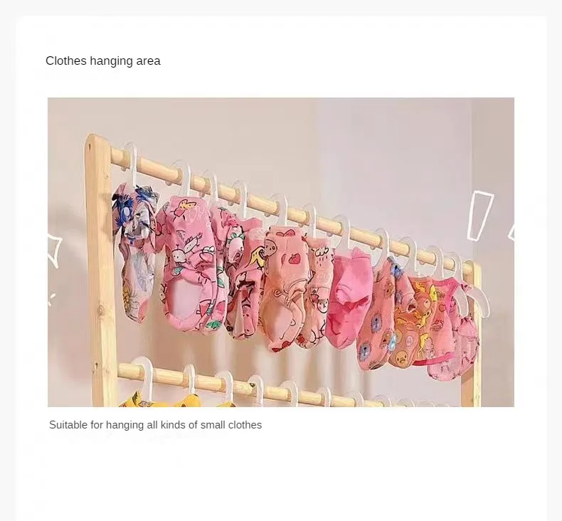 Pet Hanger Internet Celebrity Dog Clothes Rack Dog Clothes Rack Cabinet Solid Wood Storage Small Coat Rack Cat Floor Type