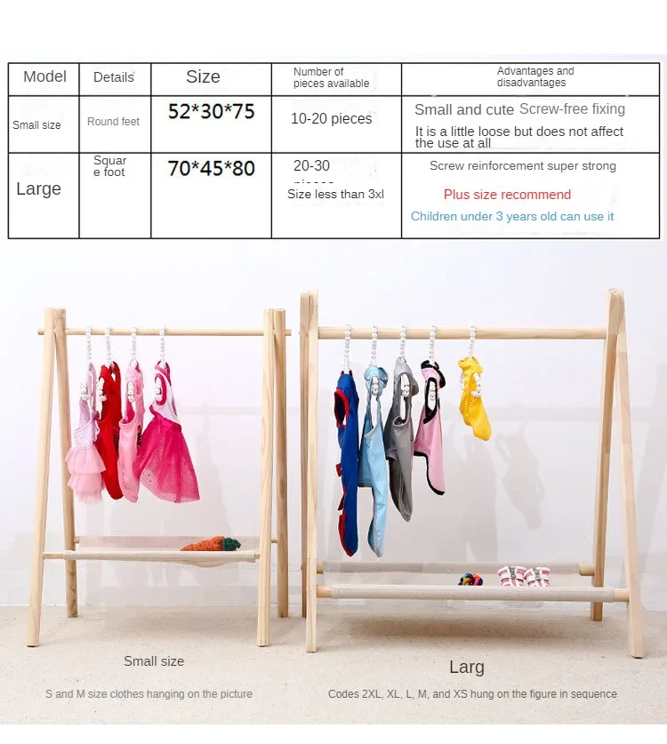 Pet Hanger Internet Celebrity Dog Clothes Rack Dog Clothes Rack Cabinet Solid Wood Storage Small Coat Rack Cat Floor Type