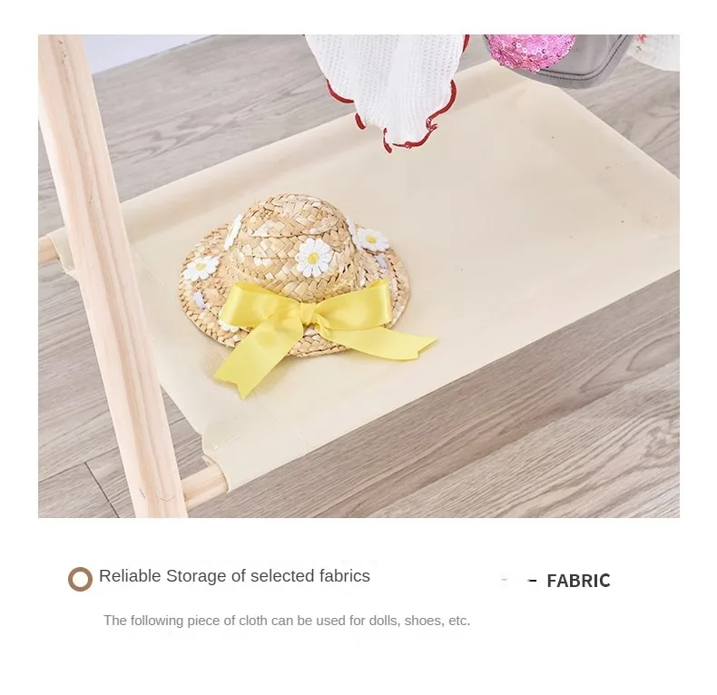Pet Hanger Internet Celebrity Dog Clothes Rack Dog Clothes Rack Cabinet Solid Wood Storage Small Coat Rack Cat Floor Type