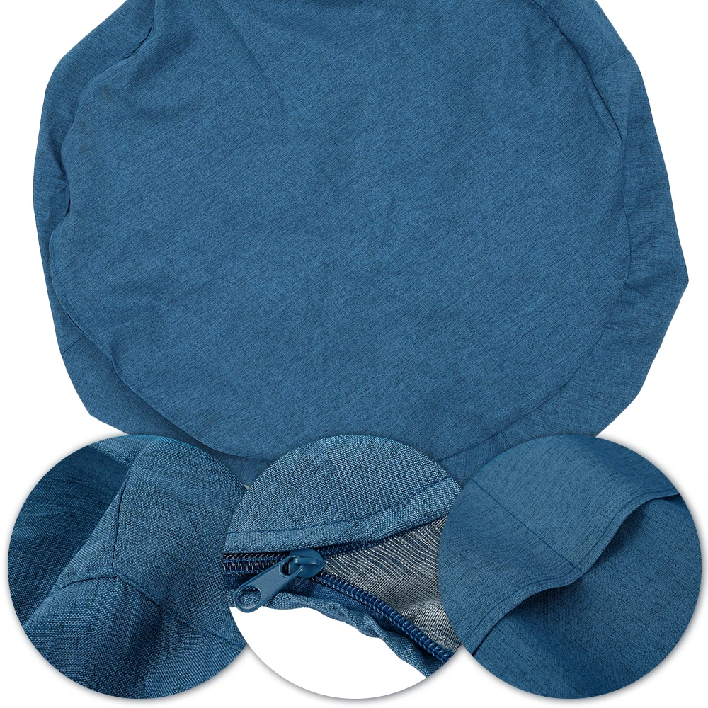 Adults Children Bean Bag Cover Large Lazy Sofa Chair Cover without Filler Cotton Linen Beanbag Chair Seat Ottoman Puff Sac
