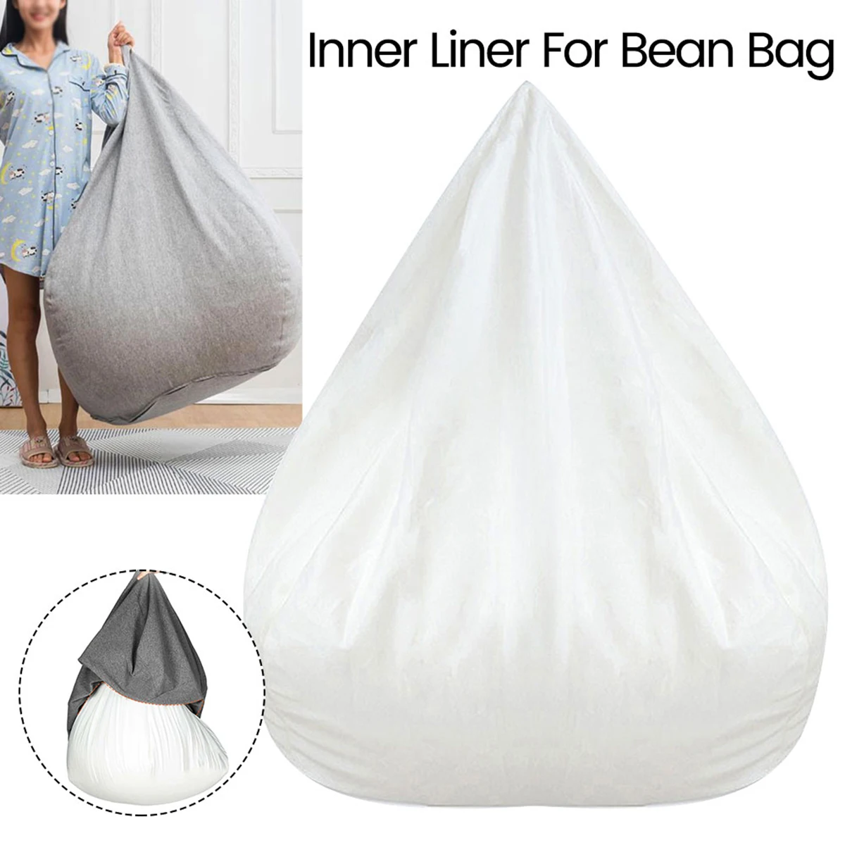 Adults Children Bean Bag Cover Large Lazy Sofa Chair Cover without Filler Cotton Linen Beanbag Chair Seat Ottoman Puff Sac