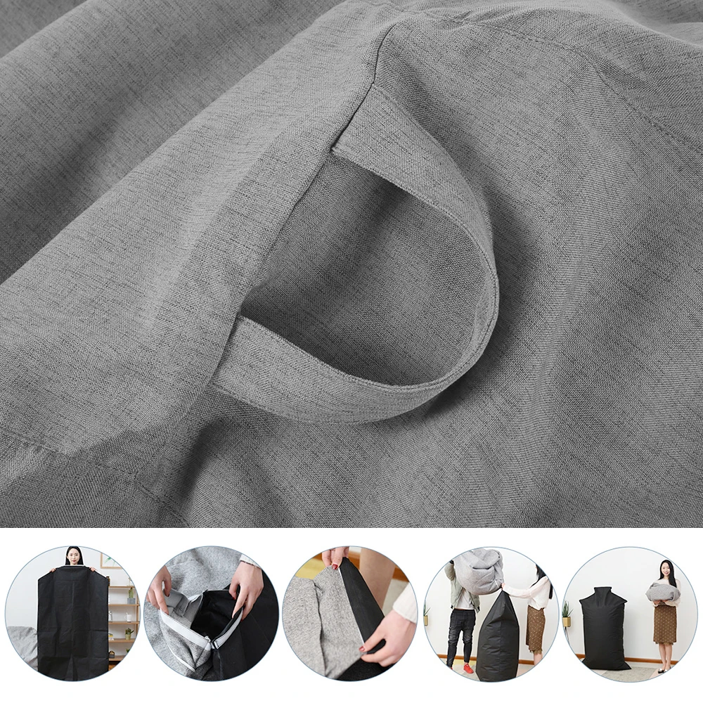 Adults Children Bean Bag Cover Large Lazy Sofa Chair Cover without Filler Cotton Linen Beanbag Chair Seat Ottoman Puff Sac