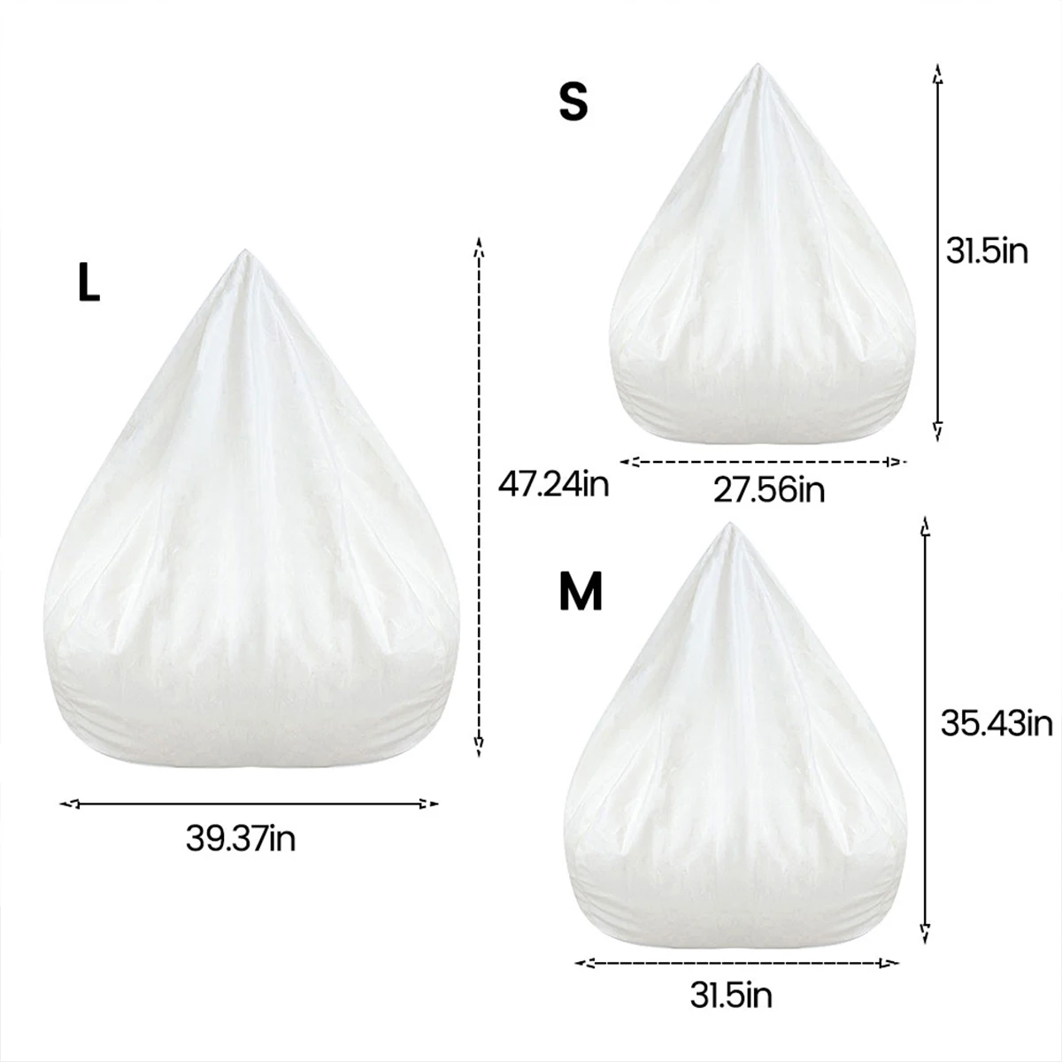 Adults Children Bean Bag Cover Large Lazy Sofa Chair Cover without Filler Cotton Linen Beanbag Chair Seat Ottoman Puff Sac
