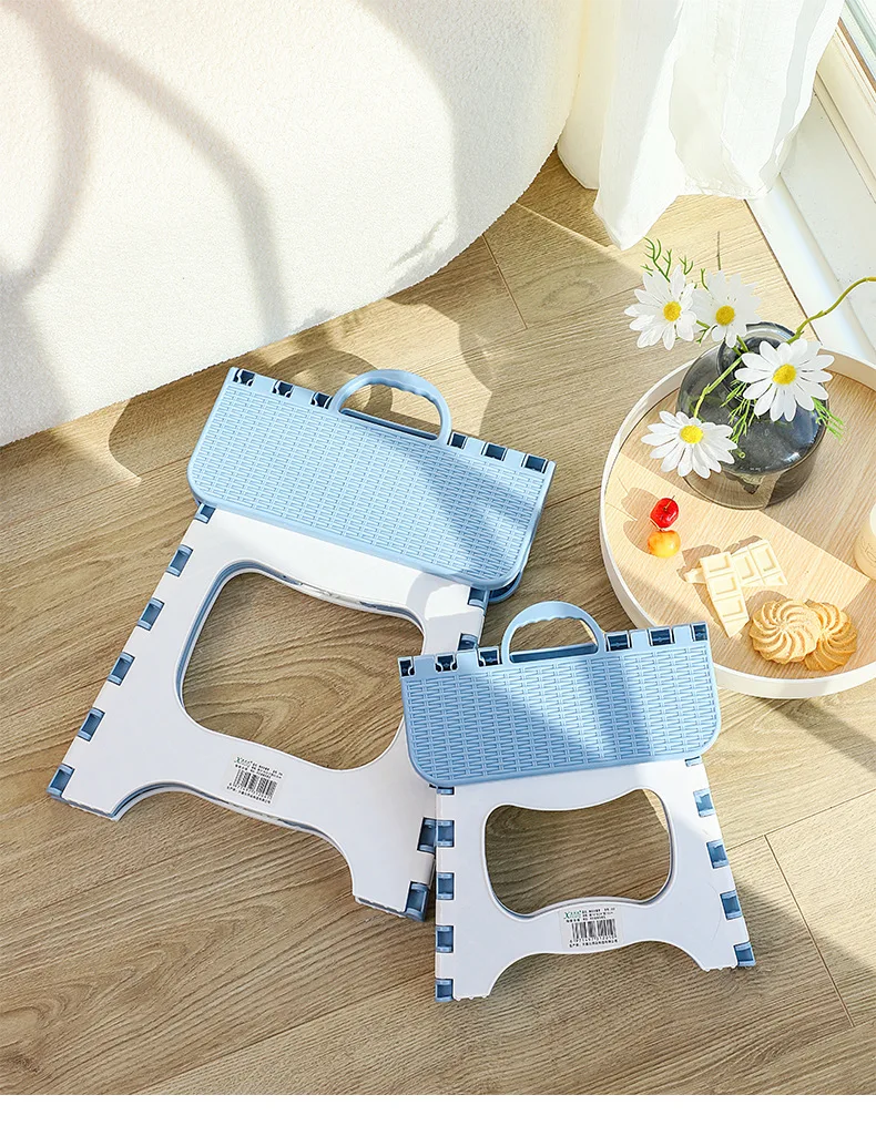 Heavy Duty Folding Stool Portable Lightweight Durable Plastic Camping Fishing Outdoor Picnic Kids Adults Home Non-Slip Gift