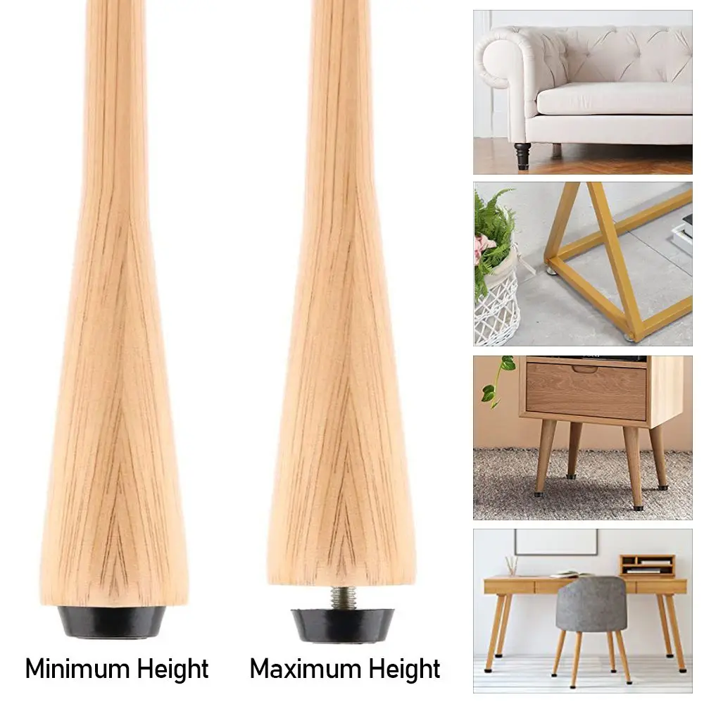 10Pcs Anti-slip Base Table Chair Leg Pad Floor Protector Leveling Feet Furniture Feet Chair Feet Level Furniture Adjustable Bolt