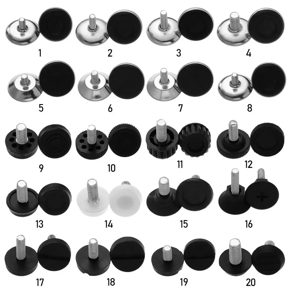 10Pcs Anti-slip Base Table Chair Leg Pad Floor Protector Leveling Feet Furniture Feet Chair Feet Level Furniture Adjustable Bolt