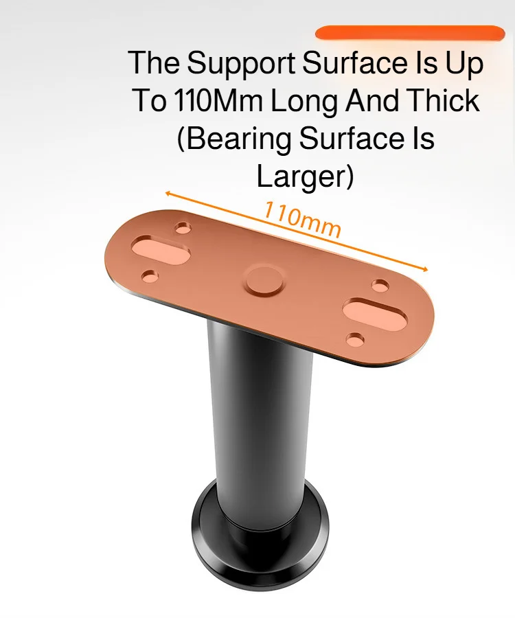 Home 4pcs Adjustable Height Furniture Support Legs, Black Telescopic Table Legs, Used for Tables, Bed Frames, TV Cabinets, Sofas