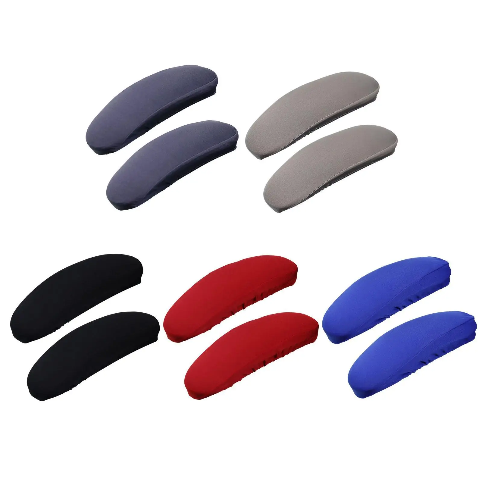 2Pcs Office Chair Armrest Covers Office Removable Arm Rest Covering Chair Arm Pads Protect Washable Elbow Support Forearm Relief