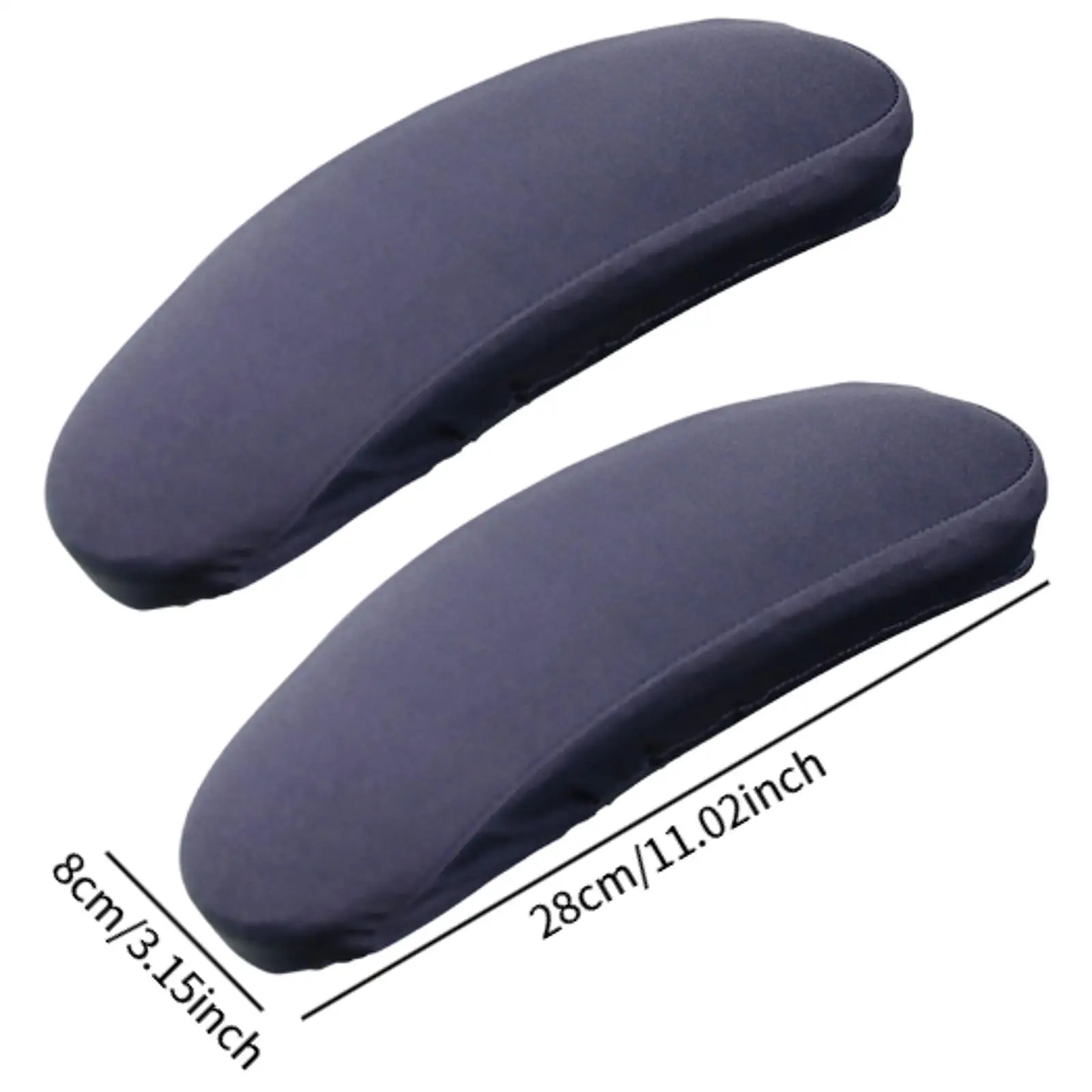 2Pcs Office Chair Armrest Covers Office Removable Arm Rest Covering Chair Arm Pads Protect Washable Elbow Support Forearm Relief