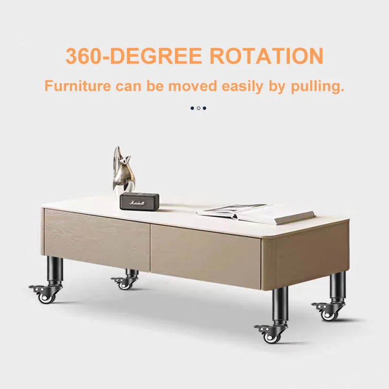 2Pcs Metal Adjustable Furniture Legs with 1.5 inch Swivel Caster Wheels for Cabinet/Sofa/Bed/Dresser/Couch/Coffee Table