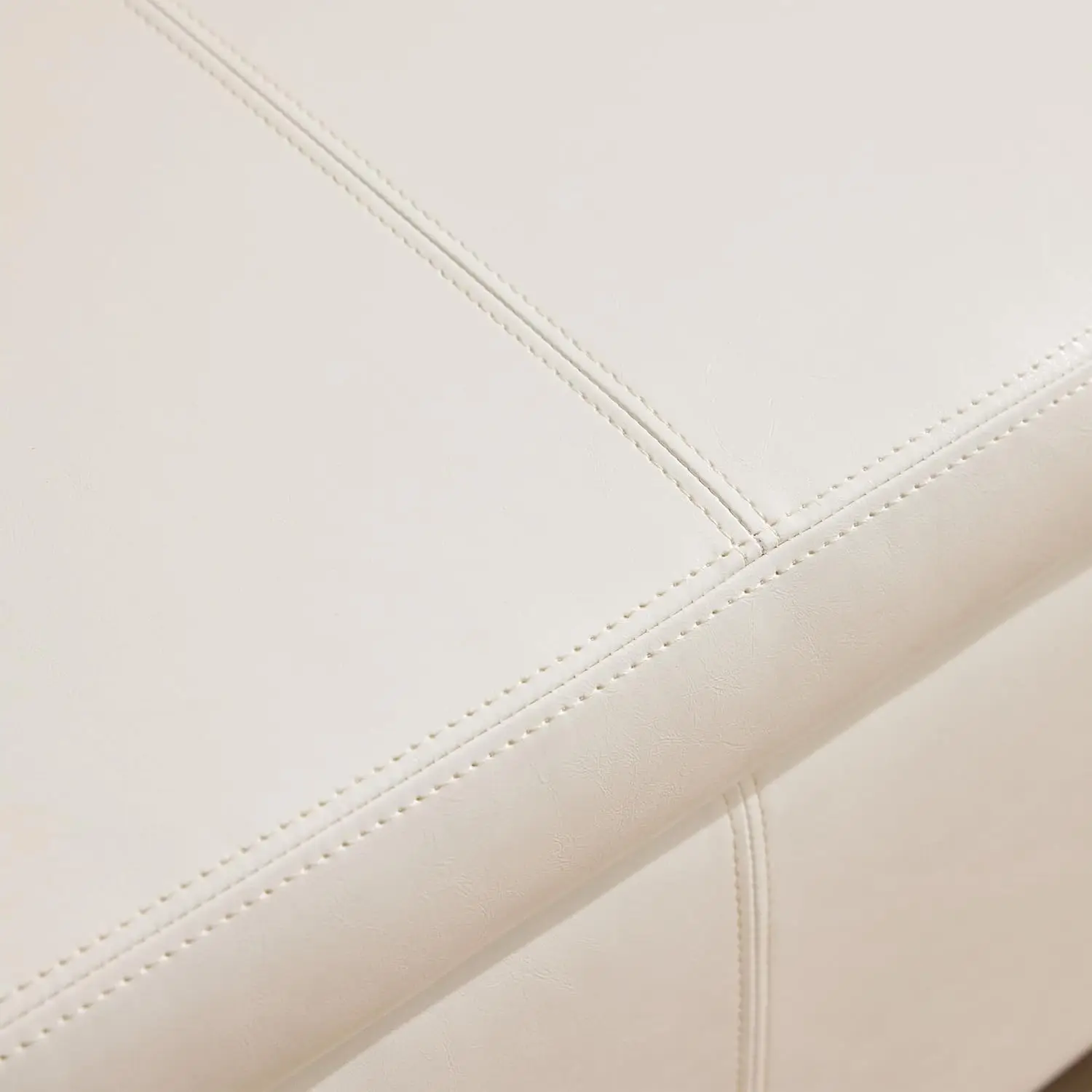 Faux Leather Storage Ottoman Bench 50.3 inch Extra Long Upholstered Bedroom Bench with Large Storage Space, Customized