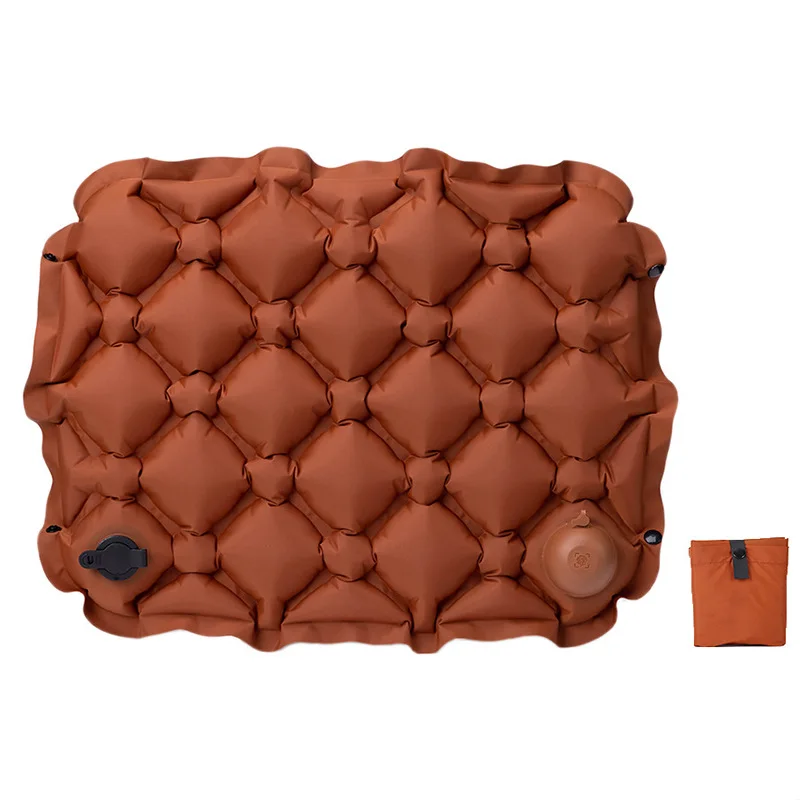 Press Type Inflatable Seat Pad Thickened Outdoor Cushion Lightweight Foldable Camping Mat Portable Travel Seat For Beach Backpac