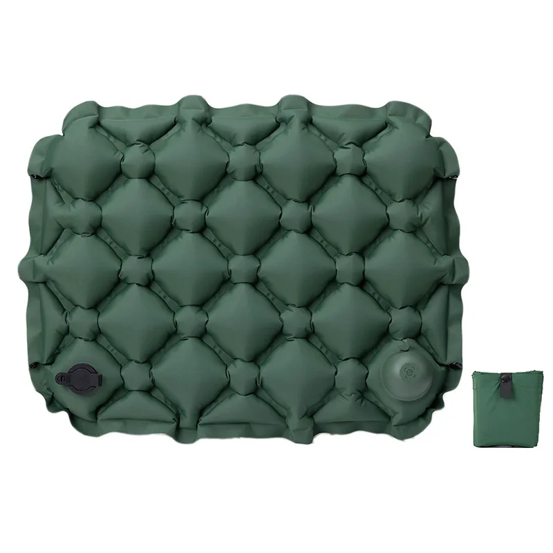 Press Type Inflatable Seat Pad Thickened Outdoor Cushion Lightweight Foldable Camping Mat Portable Travel Seat For Beach Backpac