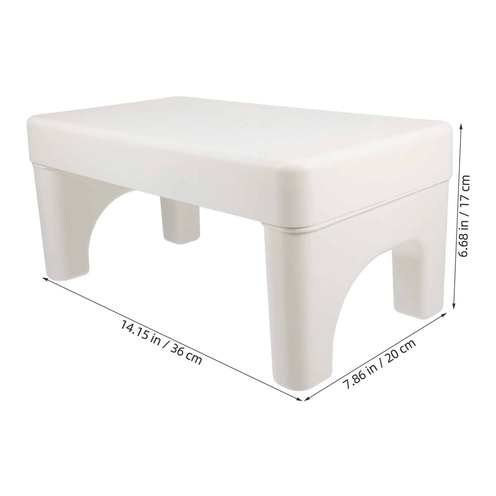 Toilet Stool Ottoman Folding Adults White Marble Poop Potty Training Step for Bathroom Short Child