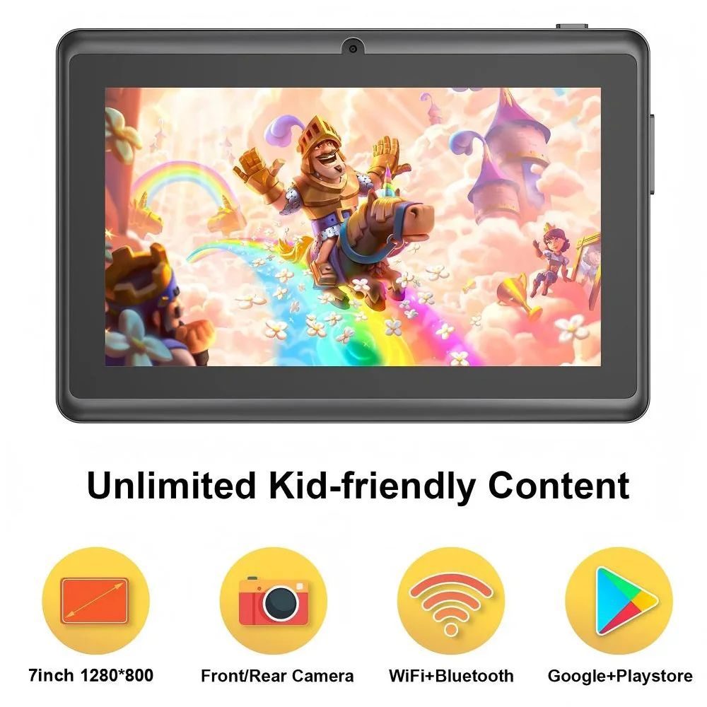 2026 New 5G WIFI 7-inch Children's Tablet 4GB+64GB ROM Drawing and Learning Portable Mini Tablet Quad Core Dual Cameras 4000mAh